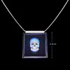 [Holographic Skull] Naked Eye 3D Stereoscopic Ornaments Creative Necklace Pendant Art Collection