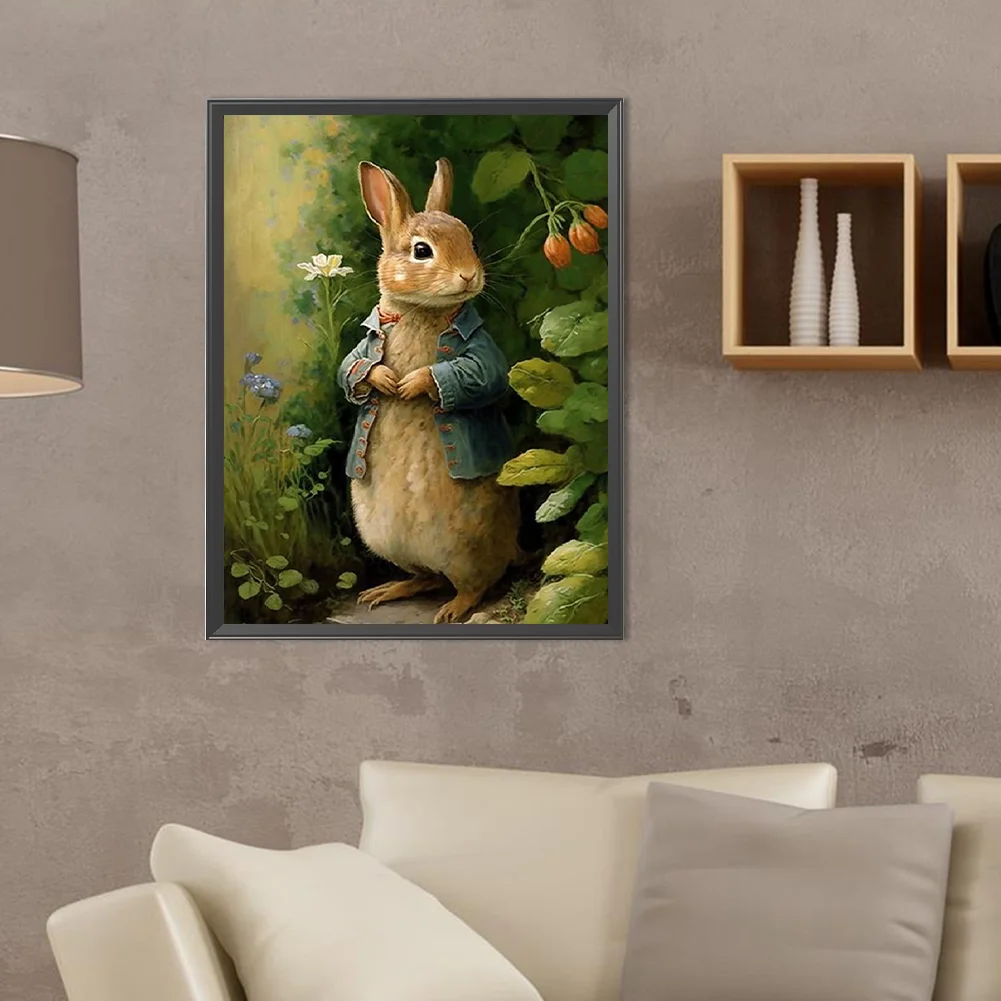 Diamond Painting - Full Round Drill - Easter Bunny(Canvas|30*40cm)