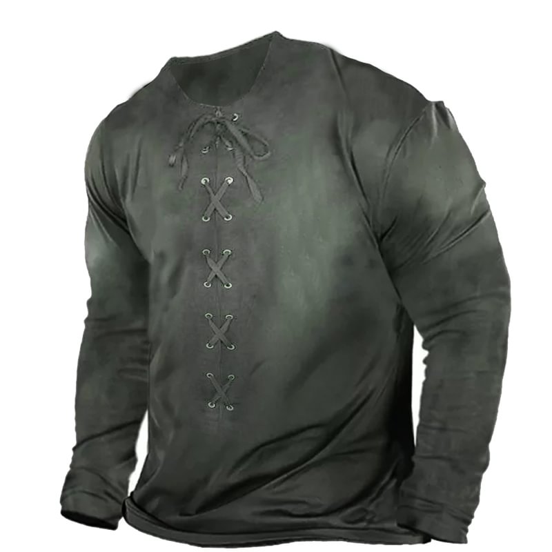 Men‘s Retro Long Sleeve Tethered T-Shirt