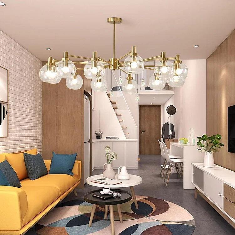 Sputnik Design LED Modern Ceiling Lights Flush Mount Lighting Hanging Light - Appledas