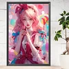 Candy Pink Girl - Round AB Drills Diamond Painting(65*45cm)
