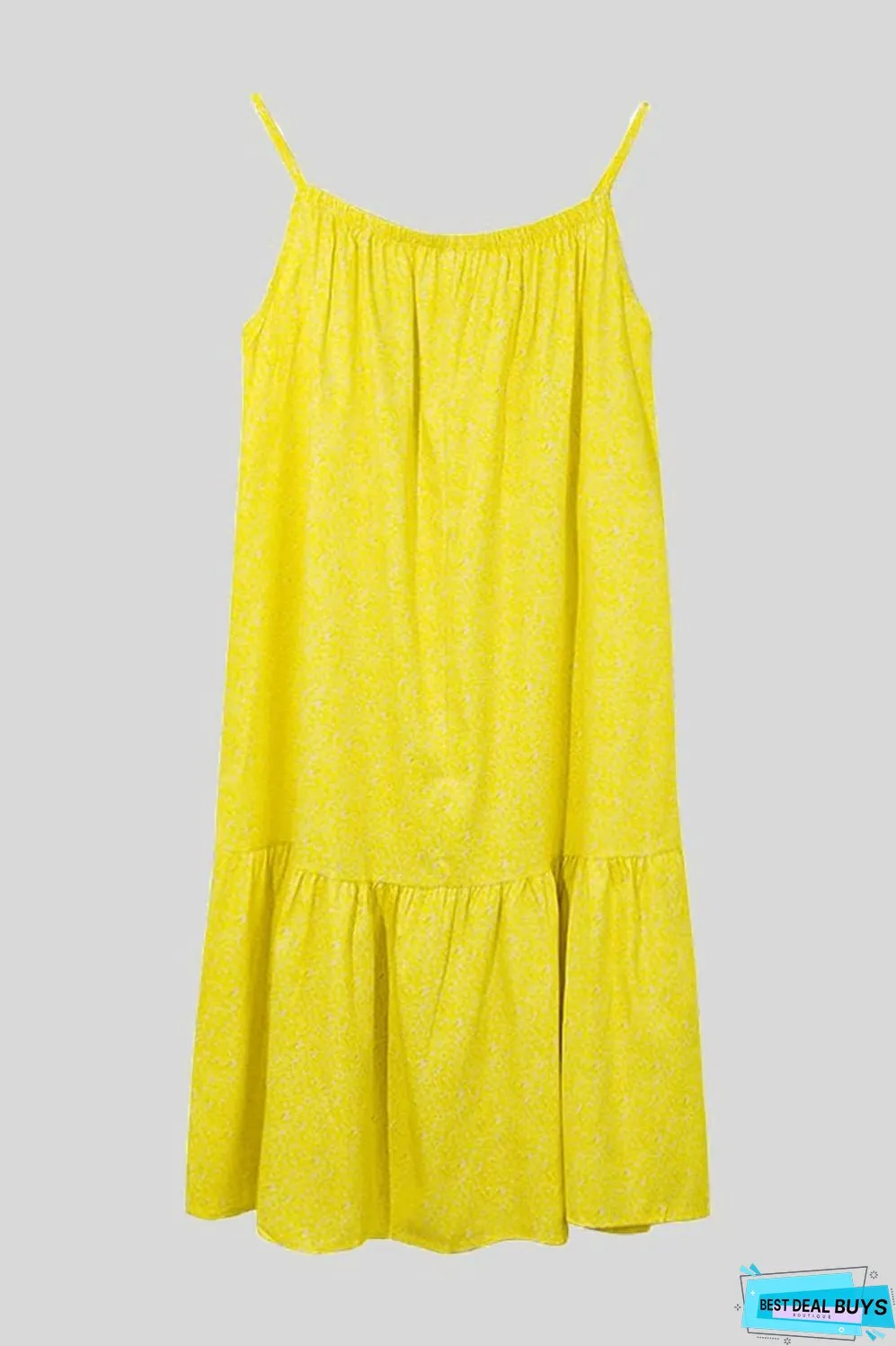 Full Size Printed Sleeveless Mini Cami Dress