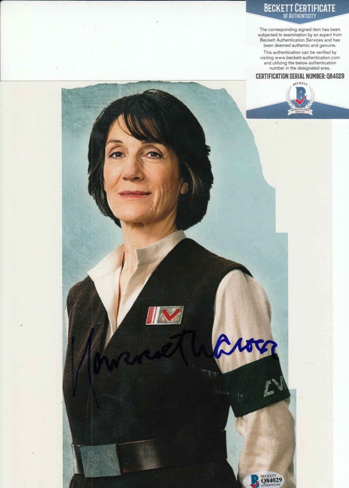 HARRIET WALTER signed (STAR WARS THE FORCE AWAKENS) 8X10 Photo Poster painting BAS BECKETT #2