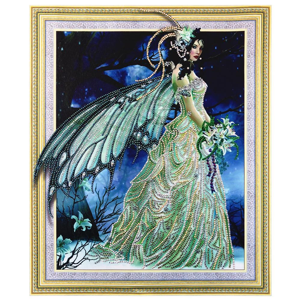 Diamond Painting Crystal Rhinestone Fairy Girl