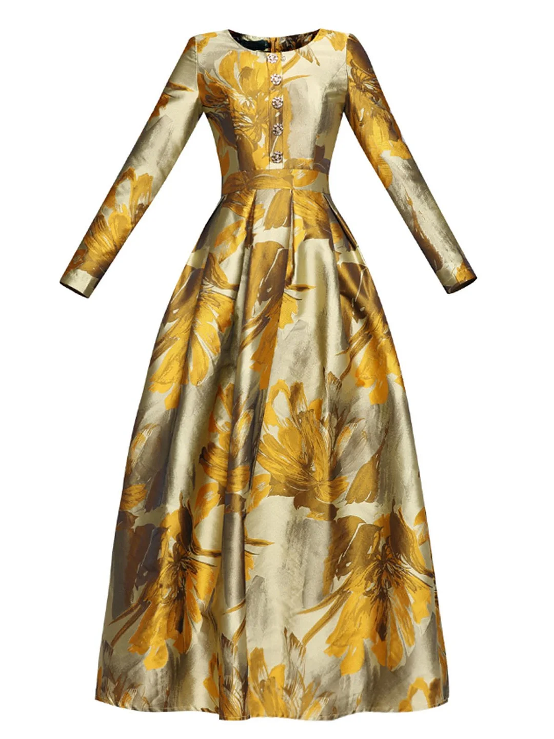 A-Line Cocktail Elegant Prom Party loral Maxi Dress