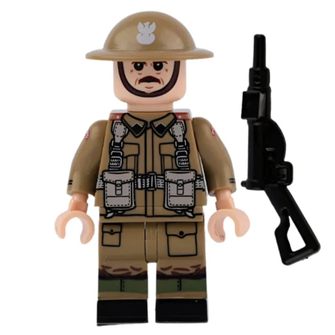 WW2 Poland 5th Kresowa Infantry Division Soldier Custom Military Minifigure Minifigure Bricks monstertoys