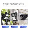 Portable Safety Wall Lights Waterproof LED Solar Motion Sensor Lights USB Charging Outdoor Clip On Solar Lights for Outside Fence Chain Link Camping