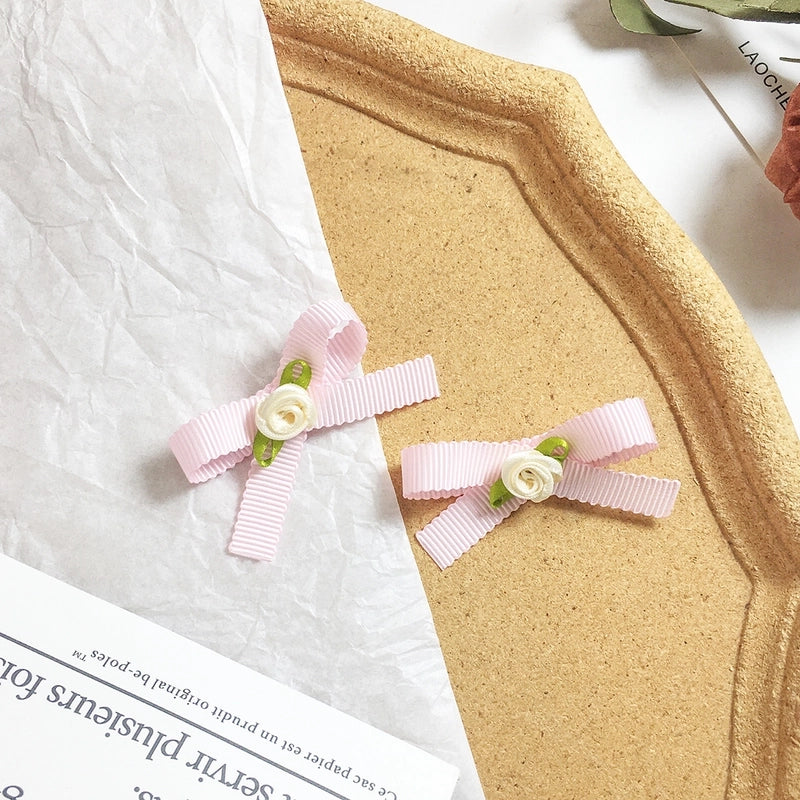 Women’s Minimalist Classic Style Bow Knot Cloth Hair Clip