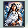 Beauty And Owl - 11CT Counted Cross Stitch - 40*50cm