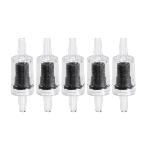 

5 X One Way Non-Return Check Valve Aquarium Co2 System Air Pump Black, 501 Original