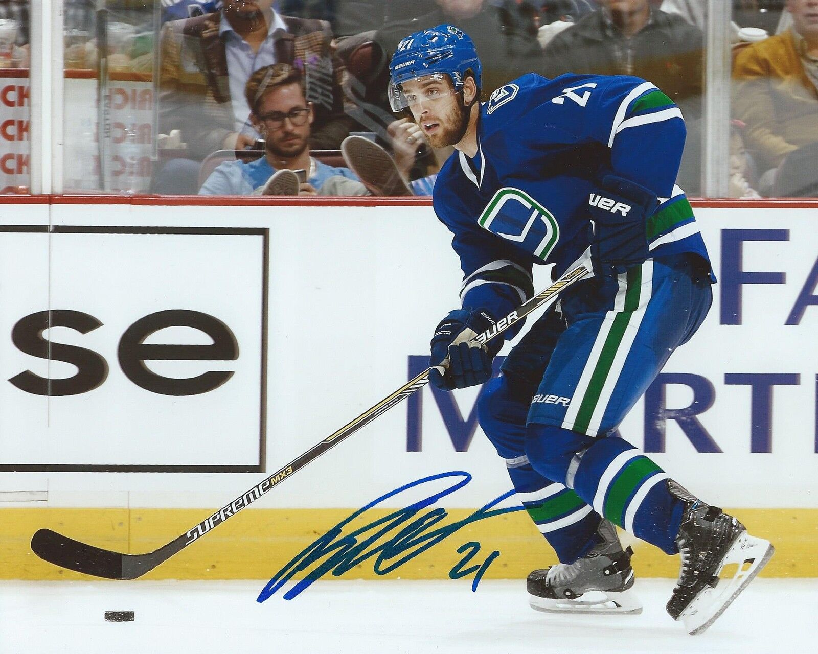 Brandon Sutter Signed 8×10 Photo Poster painting Vancouver Canucks Autographed COA B