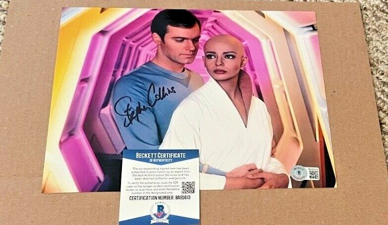 STEPHEN COLLINS SIGNED STAR TREK 8X10 Photo Poster painting BECKETT CERTIFIED #2