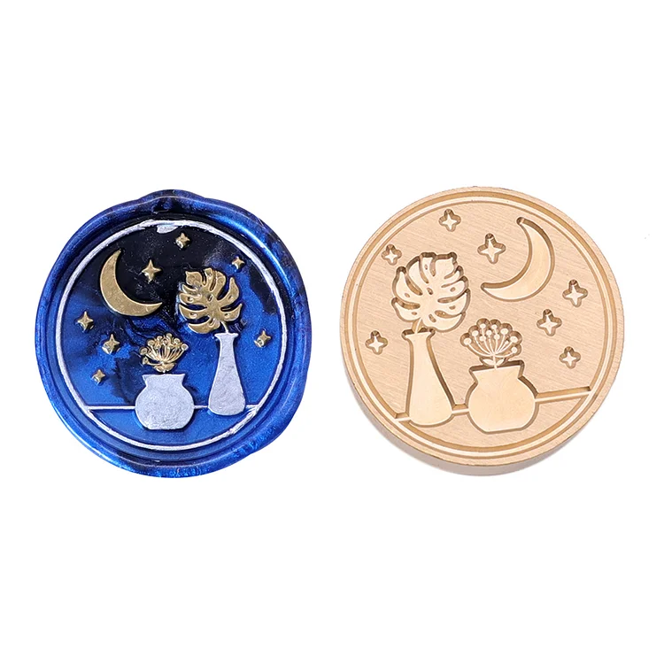 Diy Fire Lacquer Round Sealing Wax Stamp Head 25Mm gbfke