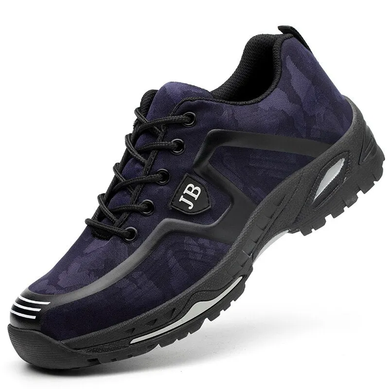 Steel Toe Cap and Kevlar Midsole Men Safety Work Shoes Puncture-Proof Indestructible Working Boots Wear-resistant Man Sneakers