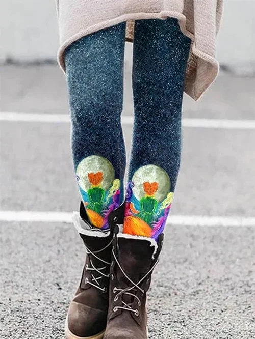 Fashion Abstract Print Leggings