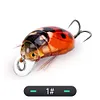 5Pcs Cicada Bait 3.8cm 4g Fishing Lure Artificial Ladybug Fishing Bait Hard Bait