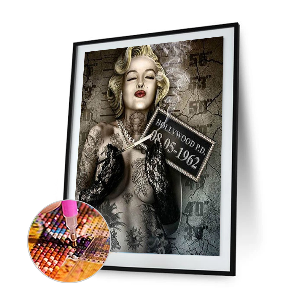

(Multi-Size) Marilyn Monroe - Round/Square Drill Diamond Painting 30*40CM/40*50CM, Square diamond 40*50cm, 501 Original