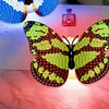 6Pcs Butterfly DIY Diamond Painting Decorative Stickers Set with Light