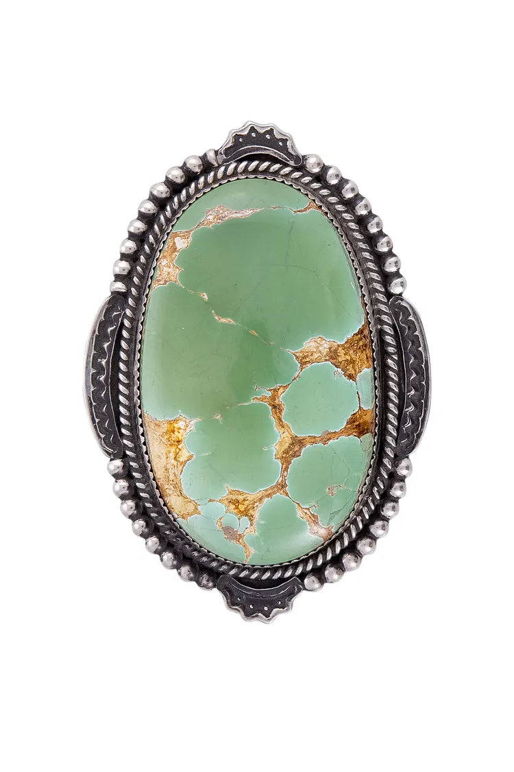 Ring, Turquoise, Single Stone, Hallmark, 687