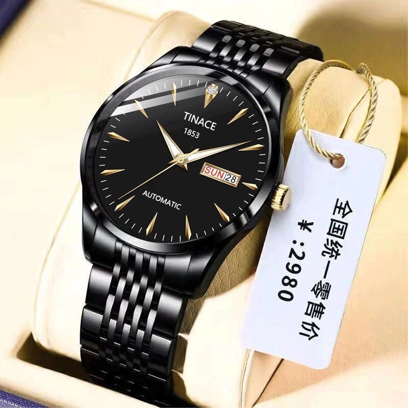 Commute Color Block Single Folding Buckle Quartz Men’s Watches
