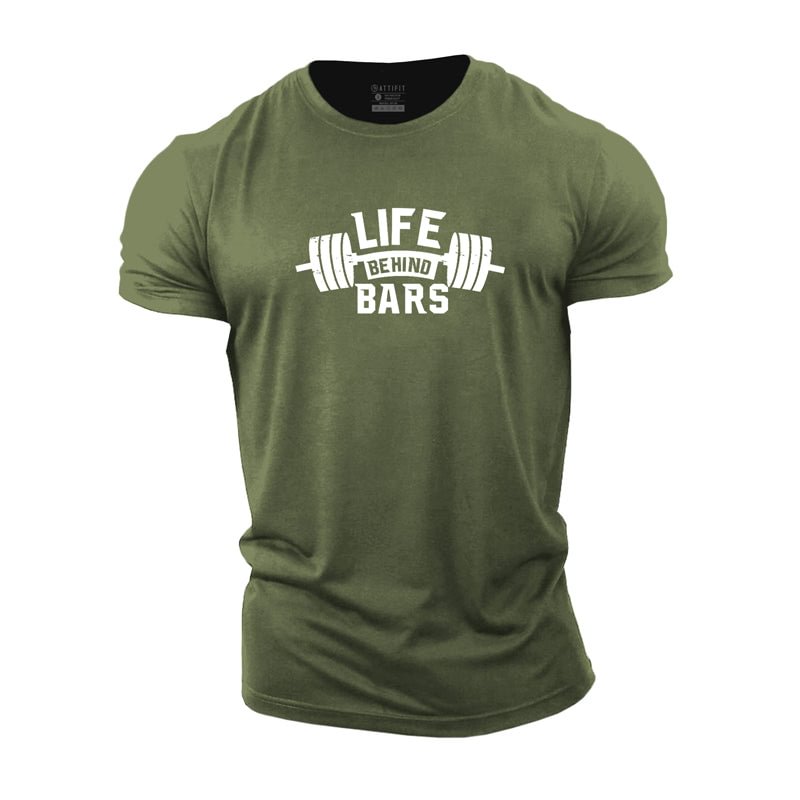 Cotton Life Behind Bars Graphic T-shirts tacday