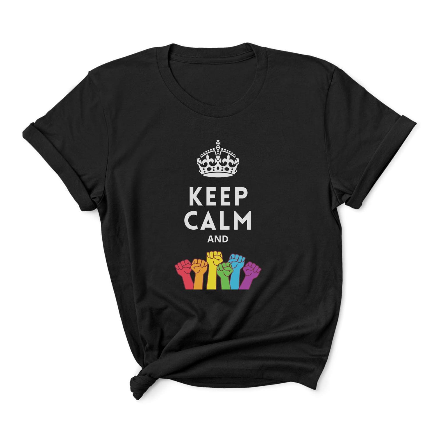 Keep calm and fight LGBTQ rights t-shirt