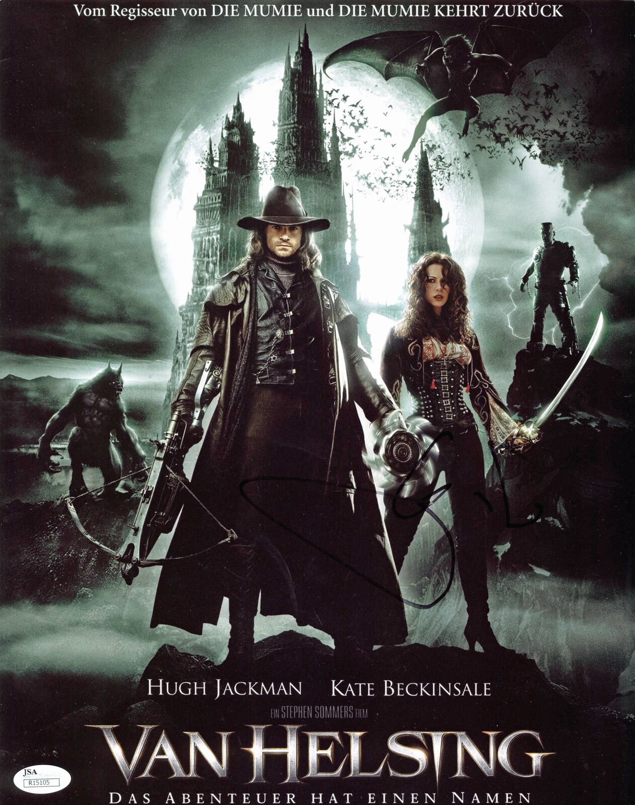 Hugh Jackman Van Helsing Authentic Signed 11X14 Photo Poster painting Autographed JSA #R15105