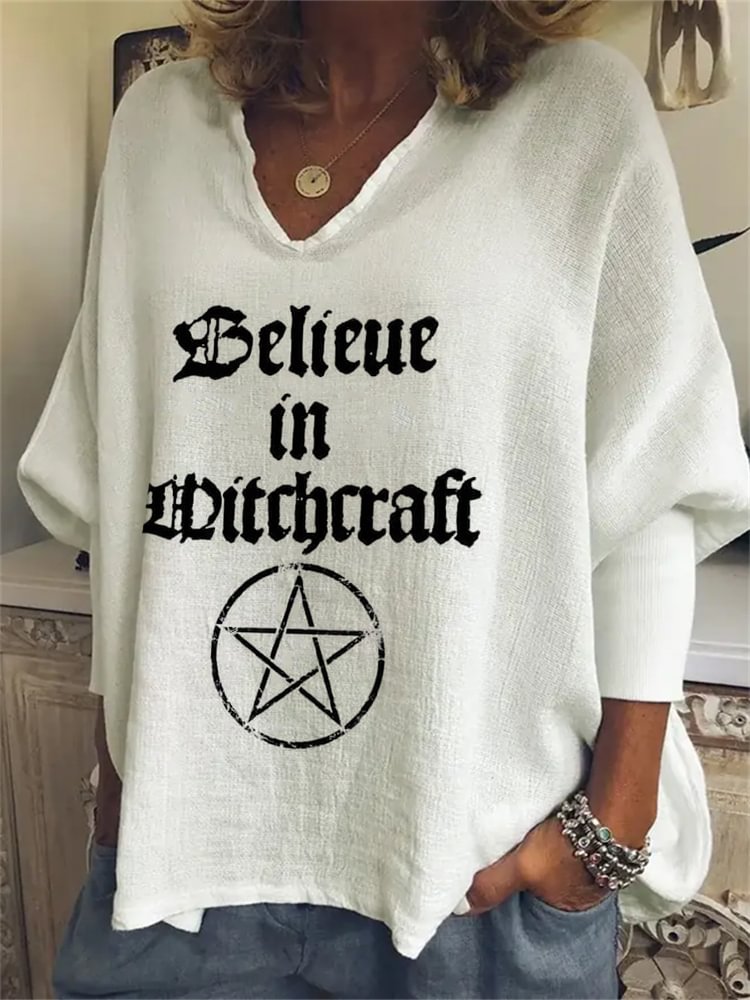 Vefave Believe In Witchcraft Oversize Tunic