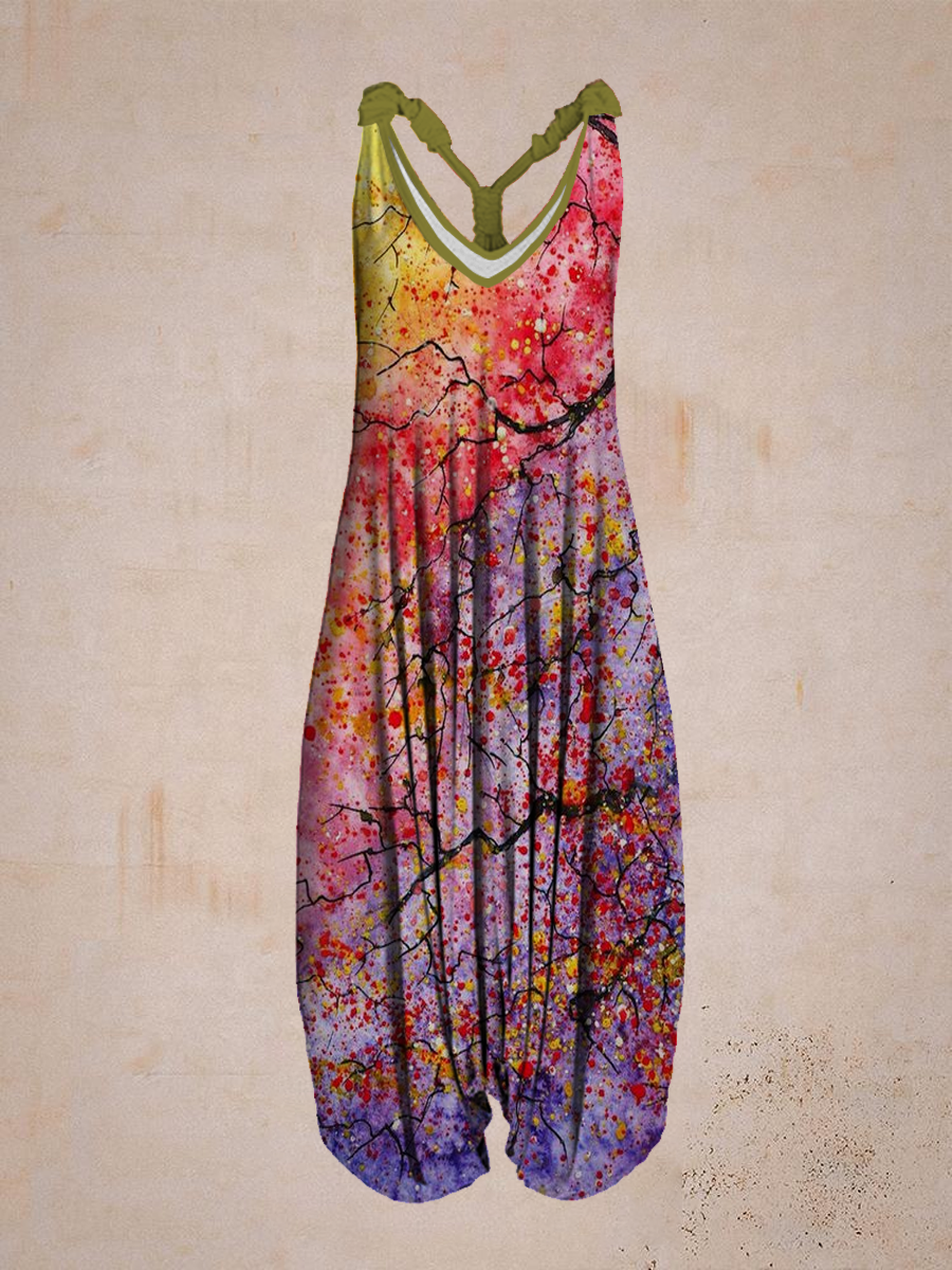 Comfort Sleeveless Harem Jumpsuit
