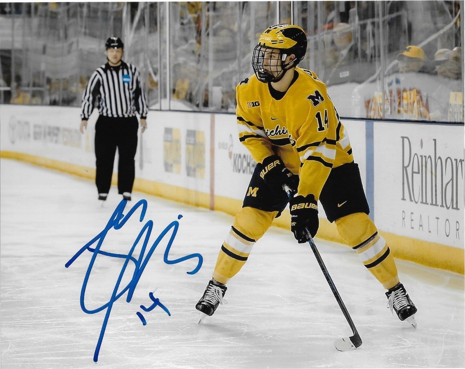 Michigan Wolverines Josh Norris Signed Autographed 8x10 Photo Poster painting COA