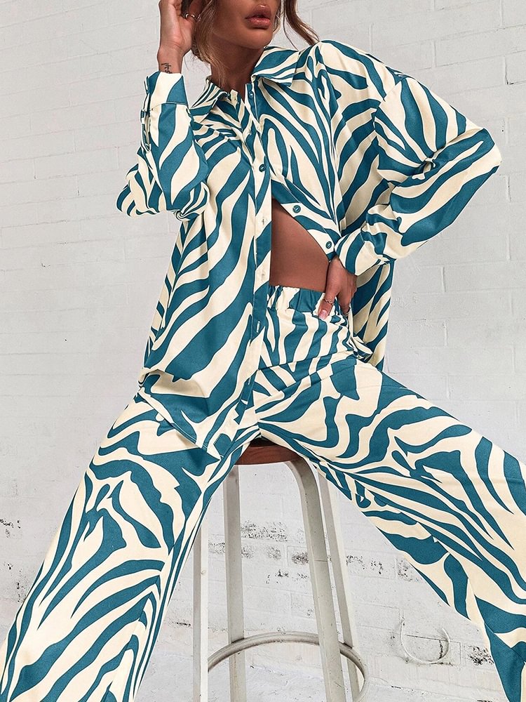 Lapel Long Sleeve Street Suit