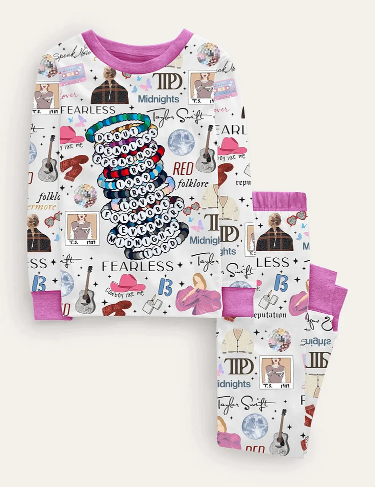 Kid's Eras Tour Friendship Bracelet Pajama Set