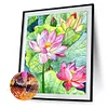 Diamond Painting-DIY Full Round Drill Lotus