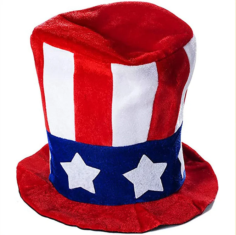 Spot Amazon cross-border American flag party high hat American Independence Day splicing party high hat