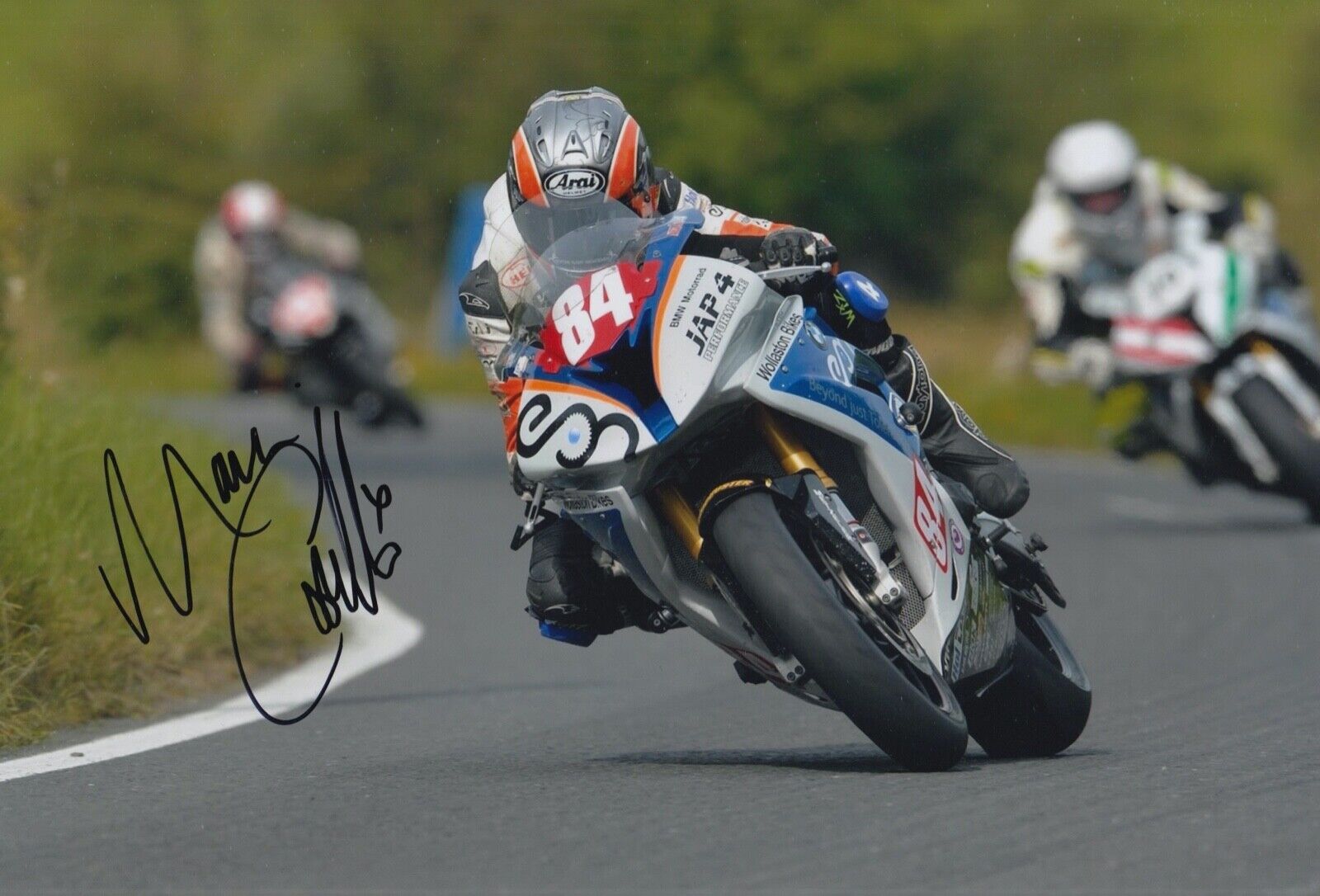 MARIA COSTELLO HAND SIGNED 12X8 Photo Poster painting ISLE OF MAN TT AUTOGRAPH 1