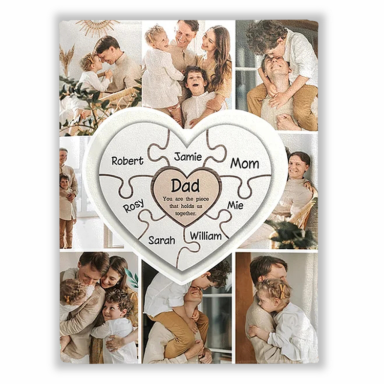 BlanketCute-Personalized Family Blanket with Your Memorial Photo | 02