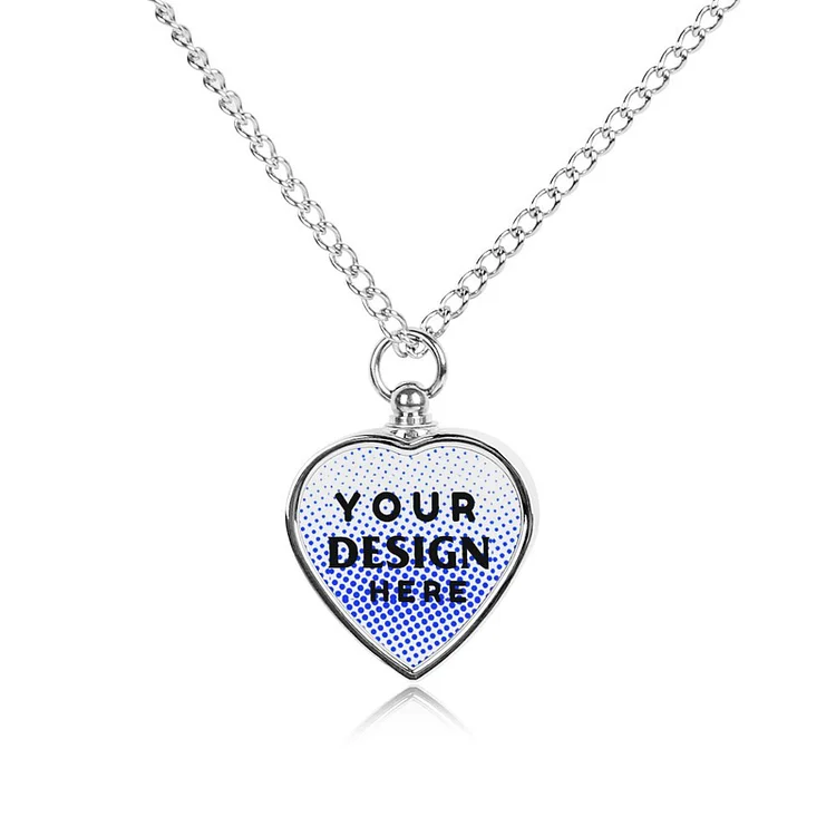 Personalized Design   Pet Urn Necklace Single Image Multi-Pattern Optional