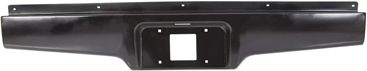 Silscvtt Black Rear Steel Bumper Roll Pan With License Plate Part Replacement for 1982-1993 S10 S15 Sonoma Pickup