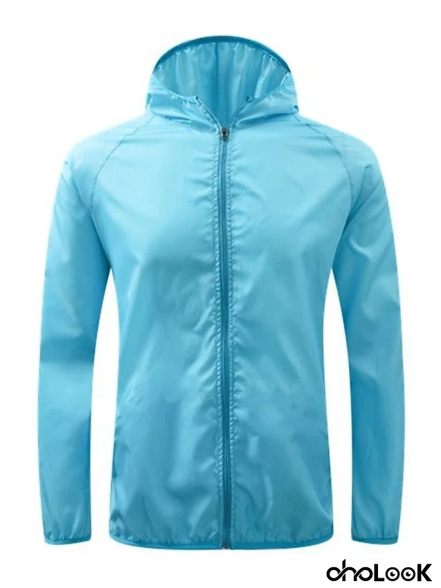 Women's Men's Upf 50+ Uv Sun Protection Zip Up Hoodie Long Sleeve Fishing Running Hiking Jacket Summer Ultra-light