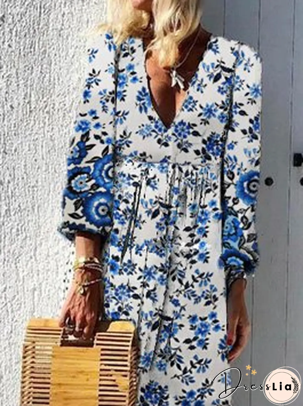 Boho Floral Weaving Dress