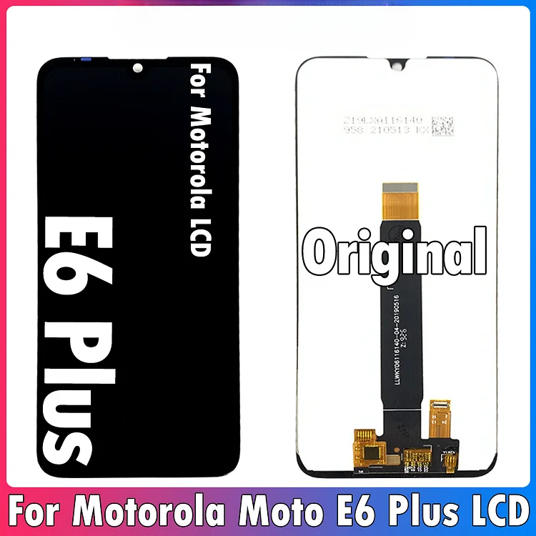 6.1inch Original For Motorola Moto E6 Plus LCD Display Touch Screen Digitizer Assembly For Moto E6Plus PAGA0033 Display