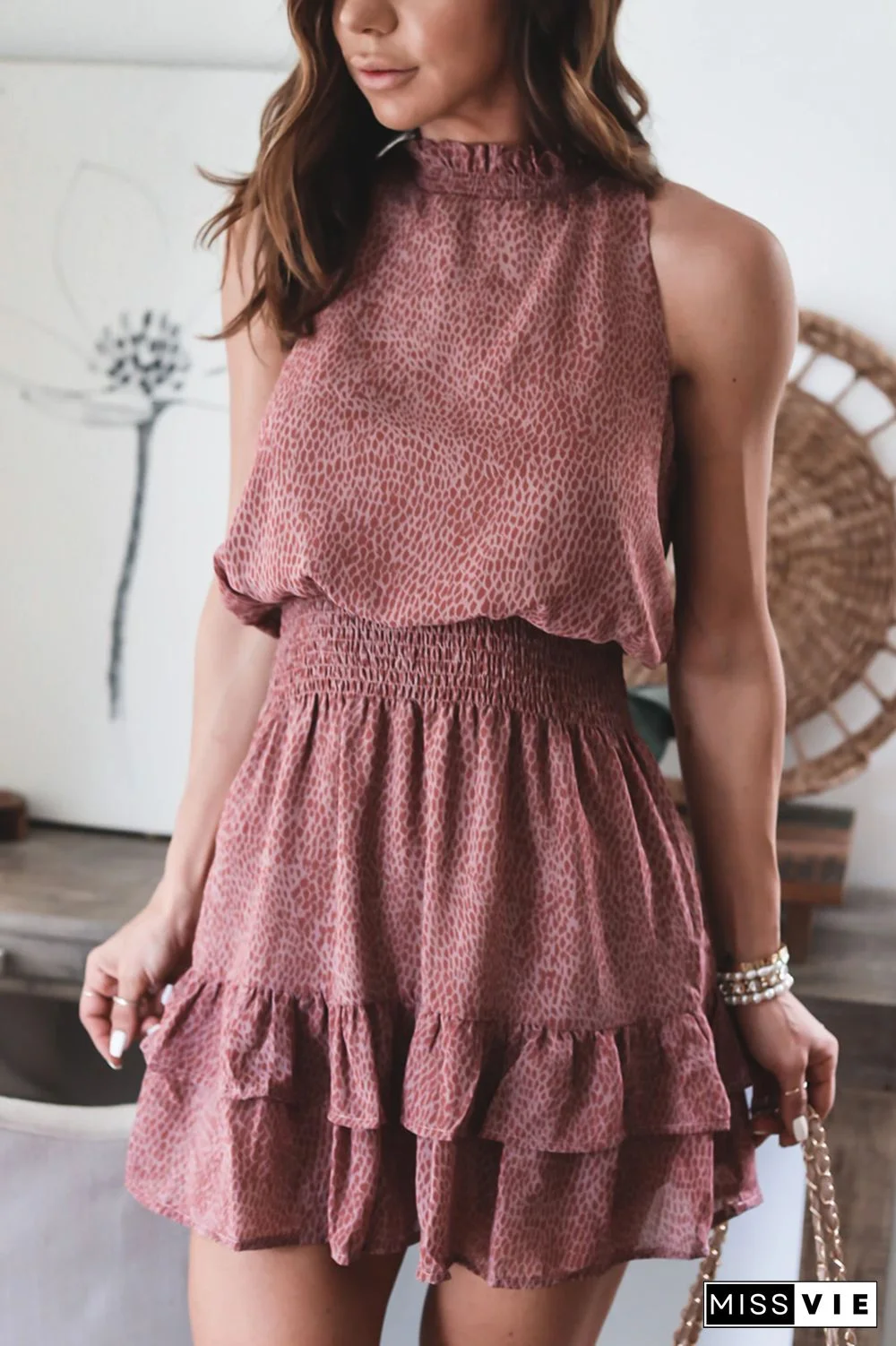 The Claire Smocked Mini Dress