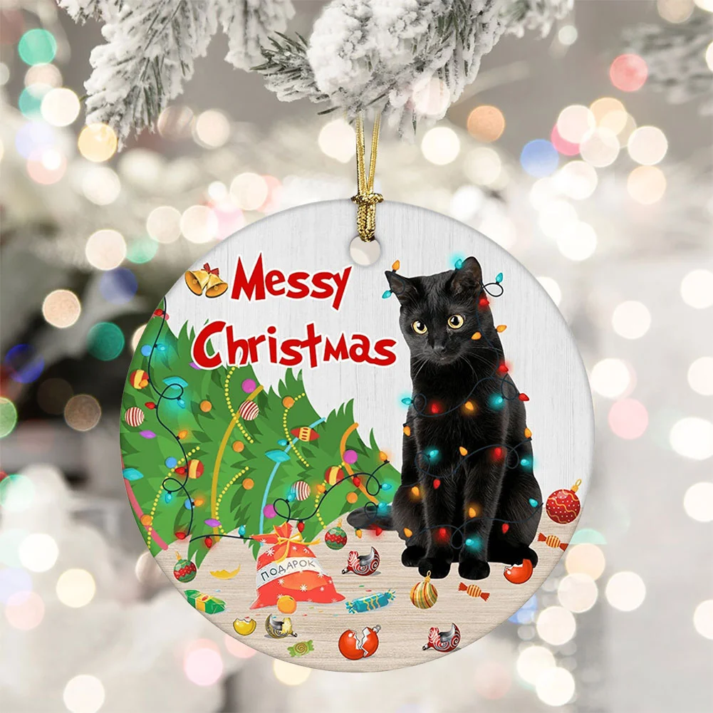 Xmas Tree Hanging Animal Pendants Cute Christmas Decorations for Cat/Dog Lover