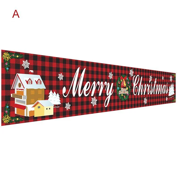 🔥kukelife🔥Christmas Outdoor Banner Flag Pulling