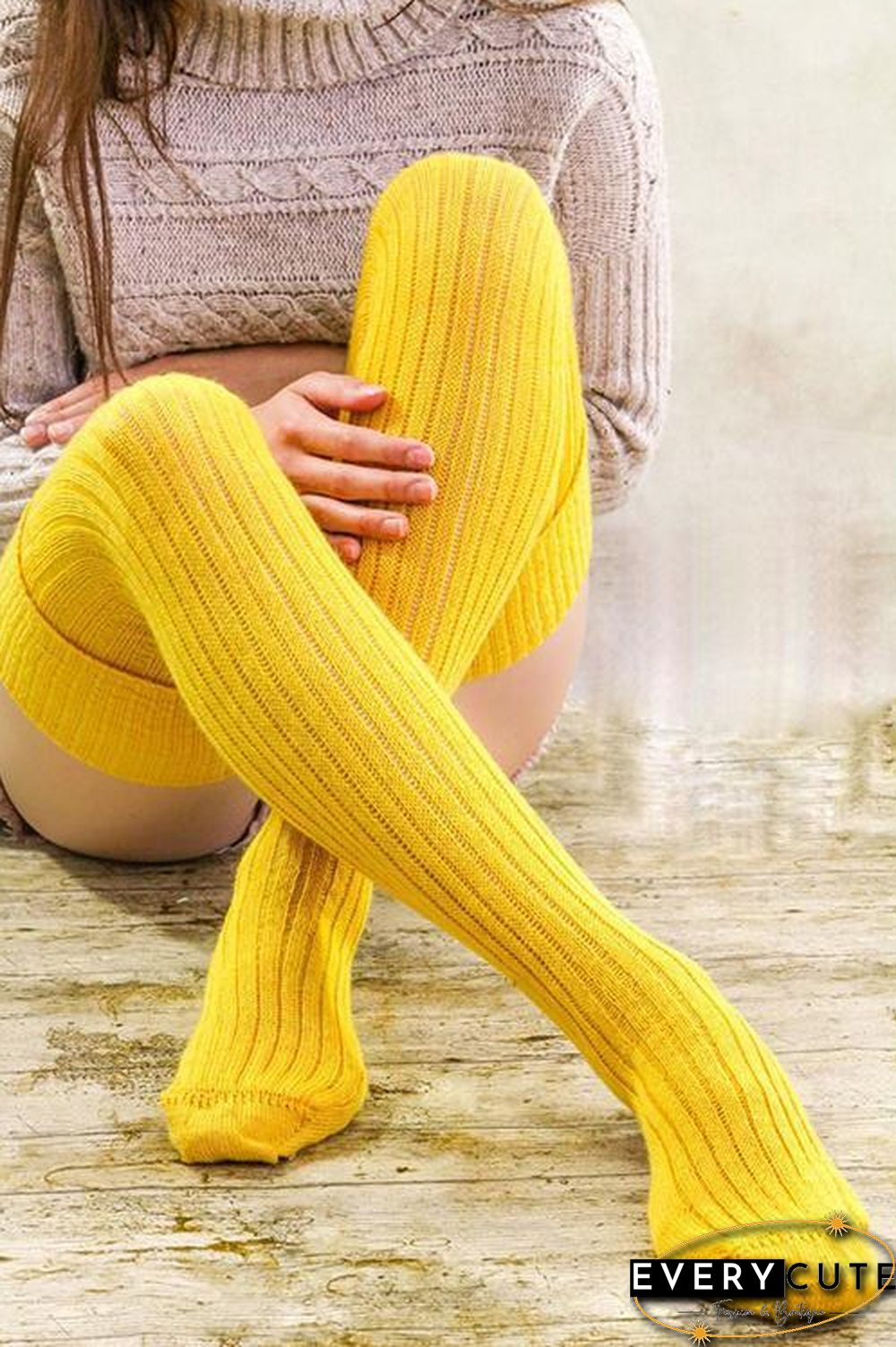 Cotton Over Knee Socks