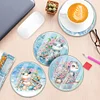 (US Only)4Pcs Acrylic Special Shape Turtle DIY Waterproof Diamond Painting Coaster