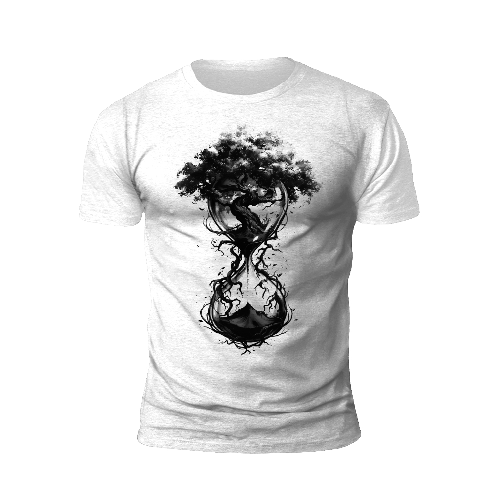 Time's Embrace: Hourglass Tree T-Shirt