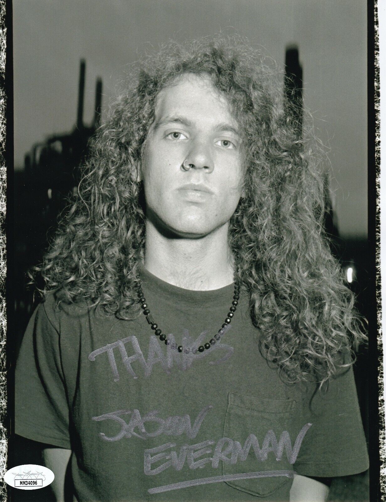 Jason Everman early Nirvana guitarist REAL hand SIGNED Photo Poster painting #1 JSA COA Cobain