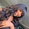 Brazilian Body Wave With Bangs Black Women Glueless Machine Made Remy Wigs