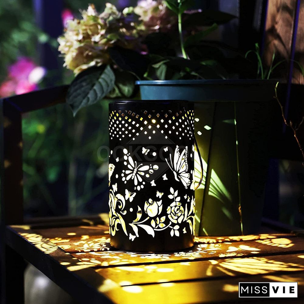 Waterproof Solar Metal Lantern For Outdoor Decoration